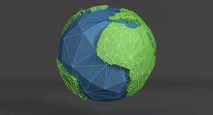 3d Model Earth Cartoon World Map Globe Sphere Cartography Ocean Land Continents Planet Hemisphere Country News Am 3d Model Cartoon Cartography