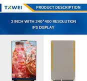 TXW300039S0 3.0 inch 240*400 TFT LCD display mcu 16 bit 40 ...