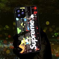 China 2020 Led Luminous Tempered Glass Night Light Phone Case For Iphone 11 Luminous Cell Glass Case For Iphone Case China Iphone Case And Iphone 11 Case Price