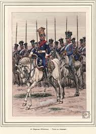 Géricault Officier De Chasseurs à Cheval De La Garde Impériale Chargeant 3e Regiment D Eclaireurs De La Garde Tenue De Campagne Cavalry Napoleonic Wars Napoleon