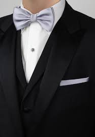 Black And White Suit With Bow Tie Elegant Formal Silver Bow Tie Cheap Neckties Com Black Suit Bow Tie Silver Bow Tie Mens Bow Ties