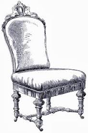 Free Vintage Digital Stamp Ornate Sitting Chair Sitting Chair Chair Digital Stamps
