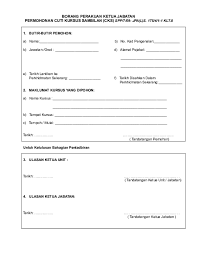 Cuti kursus sambilan (cks) bagi mengikuti pengajian secara jarak jauh (pjj) 1. Doc Borang Perakuan Ketua Jabatan Cks Sjkch Serayan Selarat Academia Edu