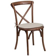 Flash Furniture Hercules Series Stackable Pecan Wood Cross Back Chair With Cushion Crossback Chairs Wood Restaurant Chairs Stackable Wood Chairs