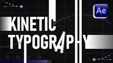 Kinetic Typography in After Effects 2023 - YouTube