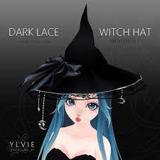 Vroid Dark Lace WITCH Hat - Etsy