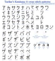 Katakana Cross Stitch Pattern By Taeliac Cross Stitch Fonts Cross Stitch Patterns Kawaii Cross Stitch