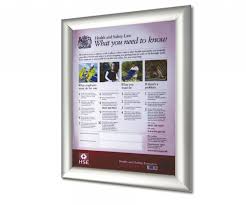 The poster outlines health and safety laws and includes a straightforward list that informs employees and visitors of their duties. A3 Health Safety Law Poster Frame Options