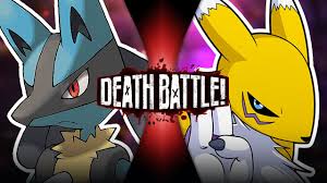 Lucario Vs Renamon Pokemon Vs Digimon Death Battle Youtube