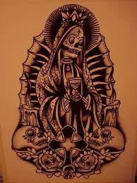 A strange hybrid of the virgin mary and the grim reaper—statues and other pieces of contemporary folk art show her decked out in flowers or a. Pin On Gravyura