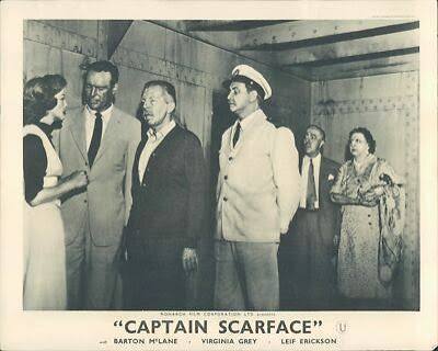 CAPTAIN SCARFACE BARTON MCLANE VIRGINIA GREY LEIF ERICKSON LOBBY CARD | eBay