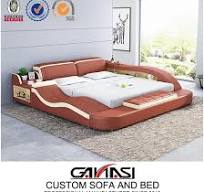 Cama de Couro Moderna e Inteligente para Quarto - China Cama ...