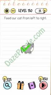 Can you solve this question 1+2+3+1 1+2+3+1 1+2+3+1 brain out. Brain Test Level 150 Feed Our Cat From Left To Right Answer Daze Puzzle