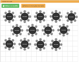 Modele Plan De Table Avec Des Tables Rondes De Diametre 1 50m Pour 100 Personnes Placarddemesas Planodemesa Planodeme Seating Plan Table Planner Table Plans