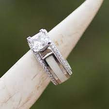 The Grand Ladybird Engagement Set Elegant Sterling Silver Etsy In 2021 Antler Engagement Ring Antler Wedding Rings Custom Wedding Rings