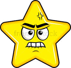 Angry Star Emoji Cartoon Clipart Vector Friendlystock Star Emoji Cartoon Clip Art Emoji Clipart