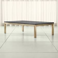 Product title zimtown modern coffee table with drawers and storage shelf,rectangle wood cocktail living room furniture black average rating: Parsons Black Marble Top Brass Base 60x36 Large Rectangular Coffee Table Crate And Barrel Uae