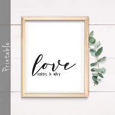 Love Finds A Way Wall Art Wedding Gift Etsy Wedding Gifts Wall Art Gifts