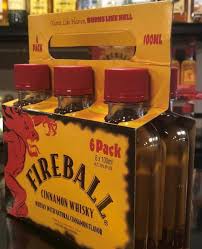 fireball whiskey 100 ml 6 pack