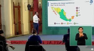 16 de junio de 2021. Casi Dos Tercios De Mexico Alcanzan El Semaforo Verde Por Covid Pero Tres Vuelven Al Semaforo Naranja