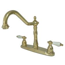 Shop wayfair for all the best polished brass kitchen faucets. 8 Inch Centerset Kitchen Faucet In Polished Brass Overstock 32403256