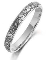 Narrow Palladium Book Of Kells Wedding Ring 3mm 4mm Celtic Wedding Rings Wedding Rings Irish Wedding Rings