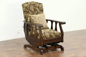 oak antique morris chair recliner platform rocker footstool new upholstery morris chair rocker recliners glider rocker