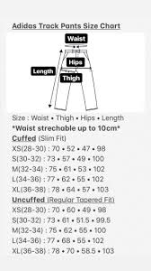 adidas track pants size chart album on imgur