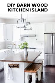 diy barn wood kitchen island