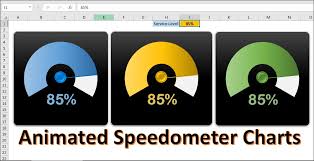 animated speedometer chart in excel pk an excel expert