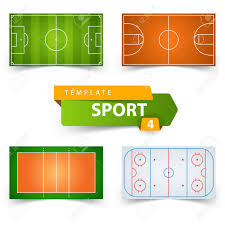 Gehört zur quest santas bad day und das weiße schweigen. Fussball Fussball Basketball Volleyball Hockey Feld Vorlage Lizenzfrei Nutzbare Vektorgrafiken Clip Arts Illustrationen Image 94980421