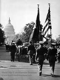 Funeral Cortege Of Fdr Passes Delaware Avenue Dee Dunn Mcmahon Was Part Of Parade And Salute To Fdr While In Marine Story Of The World Us Marine Corps Fdr