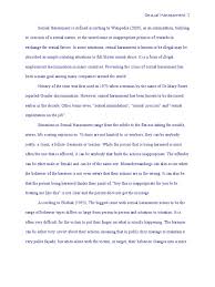 Sexual Harassment Essay Paper Sexual Harassment Essays And Research Papers