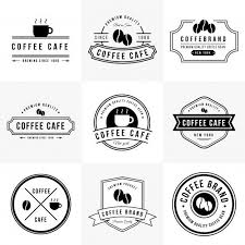 Retro Coffee Logo Cafe Vintage Style Kutipan Kopi Desain Logo Kopi