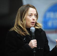 La leader di fratelli d. Italien Rechtsextreme Giorgia Meloni Versucht Comeback Welt