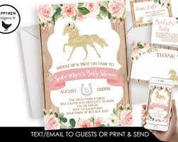 Horse Baby Shower Etsy