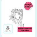 Paper Quilling Art Pattern for Uppercase and Lowercase of Letter Q ...