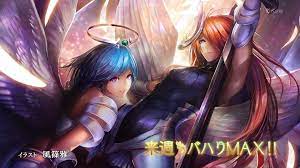 shingeki no bahamut genesis ep 8 end card raphael and michael 神撃のバハムート 神 える