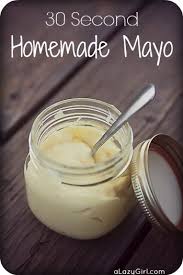 30 Second Homemade Mayo 1 Room Temp Egg Yolk Tsp Vinegar Tsp Dijon Mustard Salt Light Olive Oil Or Regul Thermomix Recipes Real Food Recipes Recipes