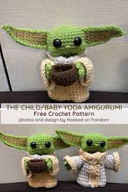 Baby Yoda Free Crochet Pattern So Cute Look At The Wee Face Knit And Crochet Daily Star Wars Crochet Crochet Patterns Amigurumi Crochet Patterns