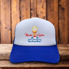 Mister Softee Vintage Logo Unisex Trucker Hat Blue Original Ice Cream Logo  Cap | eBay