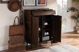 In this video, modern shoe rack design ideas with shoe rack cabinet design. Baxton Studio Cormier Mid Century Modern Walnut Brown Finished 2 Door Wood Entryway Shoe Storage Cabinet Sesc7003 Columbia Shoe Cabinet