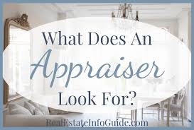 During this process, the appraiser will look at comparable properties that have sold recently, in the same area as the one being purchased. What Does An Appraiser Look For Real Estate Info Guide