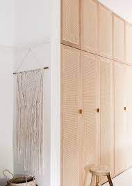 Obsessed With Cane Gold Is A Neutral Built In Wardrobe Home Decor Closet Design