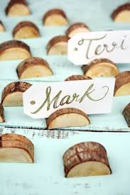 Naturals Florals Wood Place Card Holders Place Card Holders Wedding Reception Decorations