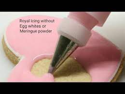 This frosting recipe is made with meringue powder so that it hardens smoothly on the cookie. Royal Icing Without Egg Whites Or Meringue Powder Youtube