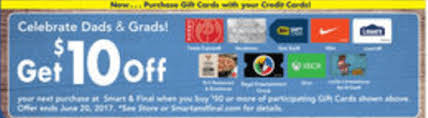 With our new and improved mobile app rest assured your information in stored in a protected environment… if you choose to store your address and credit cards for easy checkout, this. Smart Final Purchase 50 In Gift Cards Get 10 Off Next Shop Best Buy Lowe S More West Coast Doctor Of Credit