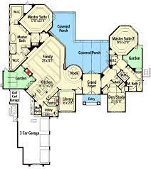 Plan 63259hd Luxurious Home Plan With Two Master Suites House Plans One Story Basement House Plans Farmhouse Plans