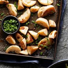 Roasted Salt Vinegar Turnips Recipe Turnip Recipes Vegetable Side Dishes Recipes Vegetable Dishes