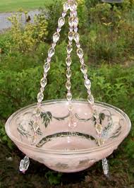 Glass Bird Bath Bowl Only Pink Grapes Bird Bath By Gardenknicknacks On Etsy Bird Bath Glass Garden Art Bird Feeders